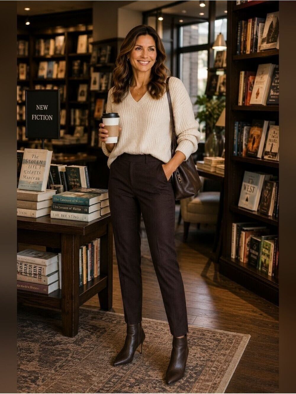 Banana Republic Petite 0 Brown Suede Feel Ankle Pants Quiet Luxury Career Chic